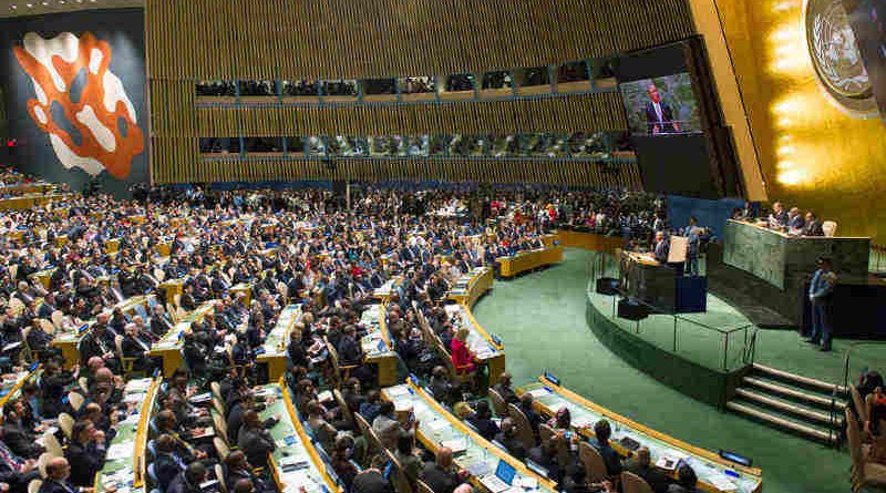 The UN General Assembly. UN Photo/Mark Garten (file)