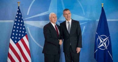 Mike Pence with Jens Stoltenberg. Photo: NATO