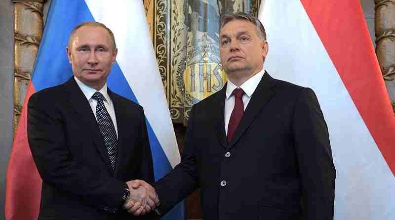 Russian President Vladimir Putin with Prime Minister of Hungary Viktor Orban