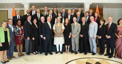 The US Congressional Delegation calls on the Prime Minister, Shri Narendra Modi, in New Delhi on February 21, 2017.