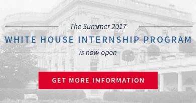 Summer 2017 White House Internship Program