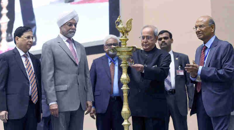 The President, Shri Pranab Mukherjee lighting the lamp at the inauguration of the All India Seminar on “Economic Reforms with Reference to Electoral Issues”, organised by the Confederation of the Indian Bar, in New Delhi on April 08, 2017. The Chief Justice of India, Shri Justice J.S. Khehar and other dignitaries are also seen.