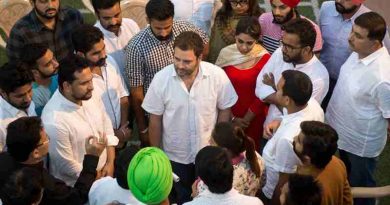 Rahul Gandhi with Panjab University Students (file photo). Photo: Congress