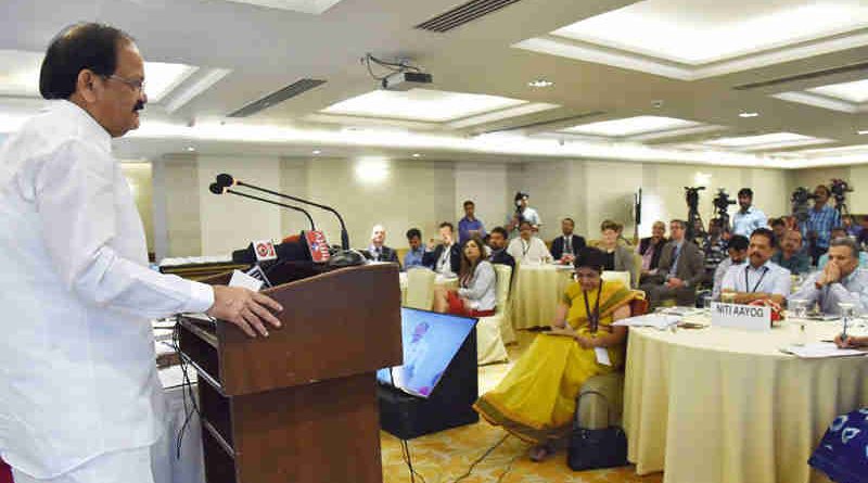 M. Venkaiah Naidu addressing at the workshop on Smart Cities and Informed Urbanization, in New Delhi on April 27, 2017