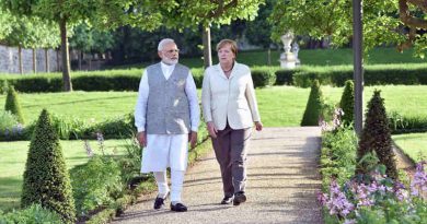 Narendra Modi and the German Chancellor, Dr. Angela Merkel meeting, at Schloss Meseberg, in Berlin, Germany on May 29, 2017