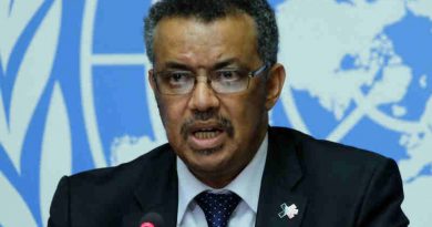 Dr Tedros Adhanom Ghebreyesus, WHO Director-General-Elect, briefs the press in Geneva. Photo: UN/Daniel Johnson