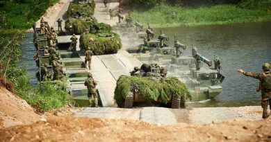 NATO Secretary General Jens Stoltenberg watched two of NATO’s battlegroups train in Lithuania.