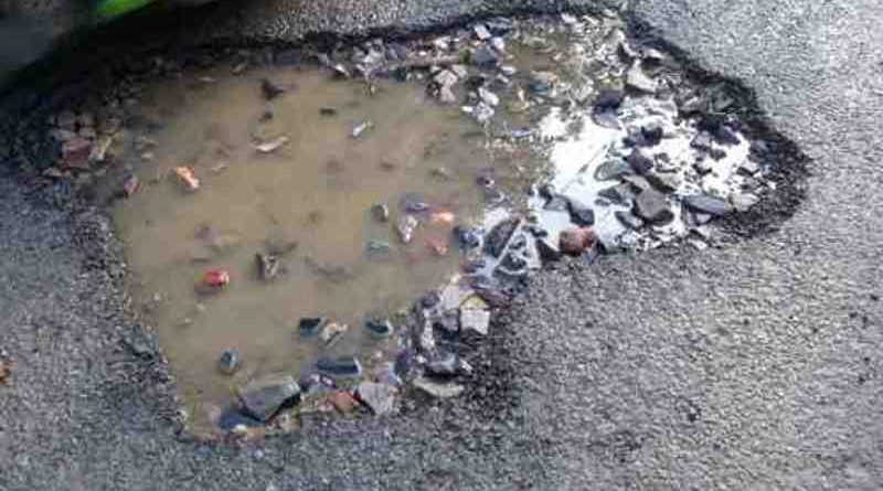 Political and bureaucratic corruption is the main cause of broken roads in Delhi. Photo: Rakesh Raman