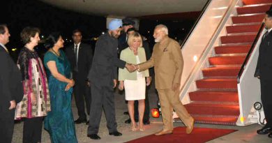 Narendra Modi arrives at Joint Base Andrews, Washington DC, USA on June 24, 2017