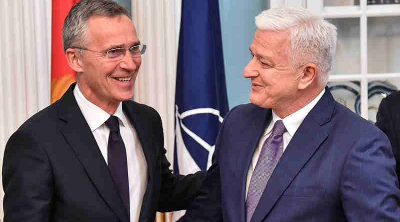 NATO Secretary General Jens Stoltenberg with Montenegro Prime Minister Duško Marković