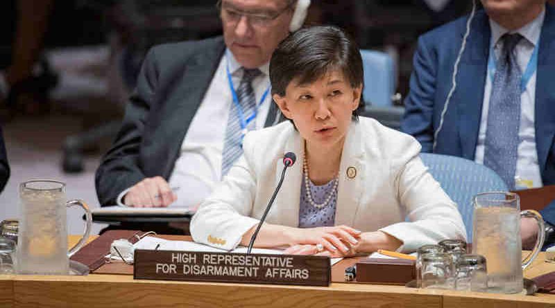 Izumi Nakamitsu, UN High Representative for Disarmament Affairs, addresses the Security Council debate on non-proliferation of weapons of mass destruction. UN Photo/Manuel Elias