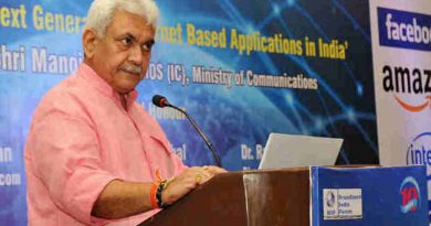 Minister for Communications Manoj Sinha