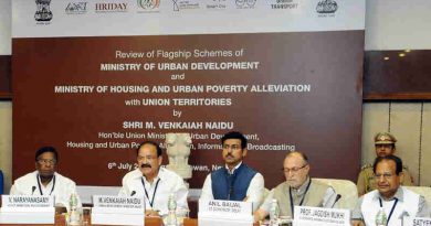 M. Venkaiah Naidu at a review meeting of flagship schemes of the Ministry of Urban Development and Housing & Urban Poverty Alleviation with Union Territories, in New Delhi on July 06, 2017