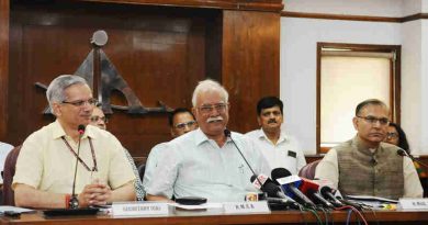 The Union Minister for Civil Aviation, Shri Ashok Gajapathi Raju Pusapati briefing the media on the second round of bidding under RCS-Udan, in New Delhi on August 24, 2017. The Minister of State for Civil Aviation, Shri Jayant Sinha and the Secretary, Ministry of Civil Aviation, Shri R.N. Choubey are also seen.