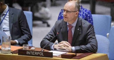 Emmanuel Roux, Special Representative of INTERPOL to the United Nations, addresses the Security Council meeting on ‘Preventing Terrorists from Acquiring Weapons.’ UN Photo/Manuel Elias