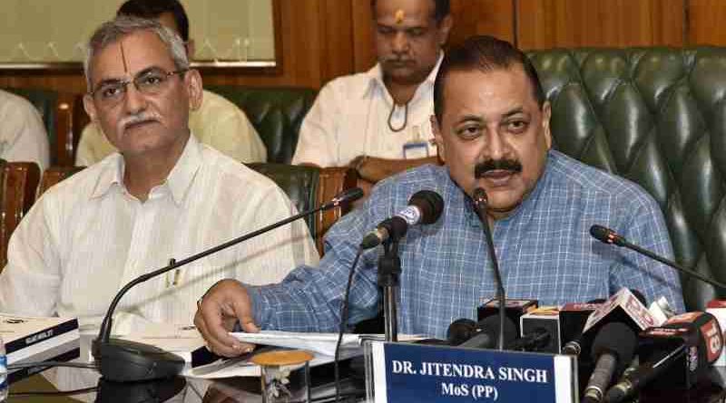 CVC K V Chowdary with an Indian Minister Dr. Jitendra Singh while releasing the Vigilance Manual 2017 (file photo). Courtesy: CVC