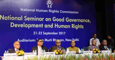 Rajnath Singh at the inauguration of the two-day National Seminar on Good Governance, Development and Human Rights, organised by the National Human Rights Commission (NHRC), in New Delhi on September 21, 2017