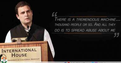 Rahul Gandhi addressing a group of students at the University of California in Berkeley on September 12, 2017