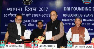 Arun Jaitley releasing the publication, at the Diamond Jubilee Celebrations of the Foundation Day of Directorate of Revenue Intelligence (DRI), in New Delhi on December 04, 2017