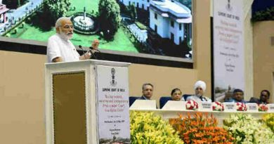 The Prime Minister, Shri Narendra Modi addressing at the event marking introduction of digital filing as a step towards paperless Supreme Court, in New Delhi on May 10, 2017.