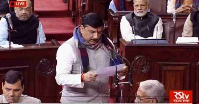 Sanjay Singh of AAP Taking Oath in Rajya Sabha. Photo: AAP