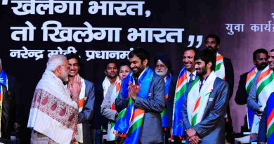 Narendra Modi at the inauguration of the first edition of Khelo India School Games, at the Indira Gandhi Indoor Stadium, in New Delhi on January 31, 2018