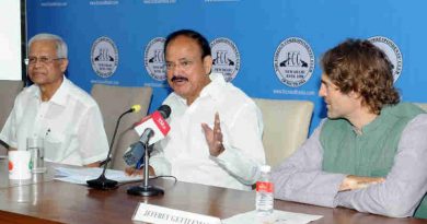 M. Venkaiah Naidu addressing the gathering at the 60th anniversary of The Foreign Correspondents’ Club of South Asia, in New Delhi on April 07, 2018