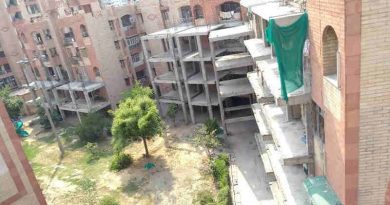 As Court Stops FAR Construction, R.D. Apartments Becomes Disputed Property. FAR Construction Stopped by the Court at R. D. Apartments in Dwarka. Photo courtesy: Residents of R. D. Apartments