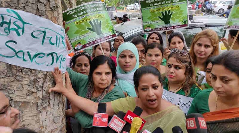 Mahila Congress Holds Save the Tree Campaign in Delhi (file photo)