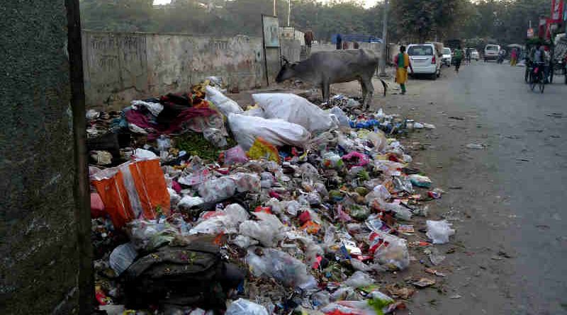 A dirty locality in Delhi. The city has become a stinking hell because of bureacratic and political corruption. Photo: Rakesh Raman / RMN News Service