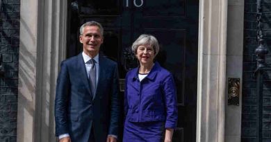 NATO Secretary General Jens Stoltenberg meets with the Prime Minister of the United Kingdom of Great Britain and Northern Ireland, Theresa May. Photo: NATO