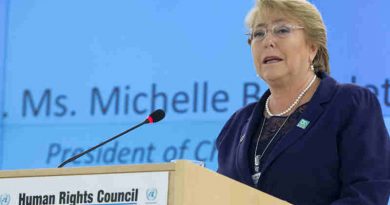 UN High Commissioner for Human Rights Michelle Bachelet. UN Photo / Jean-Marc Ferré (file photo)