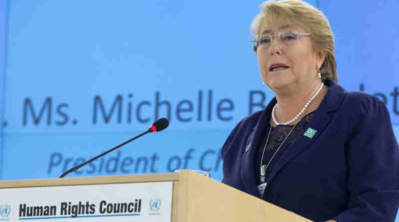 UN High Commissioner for Human Rights Michelle Bachelet. UN Photo / Jean-Marc Ferré (file photo)