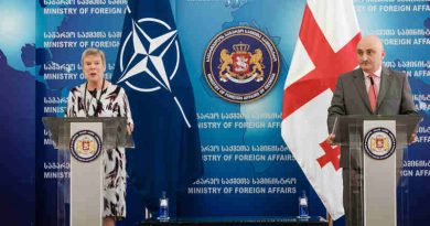 Joint press conference with NATO Deputy Secretary General Rose Gottemoeller and the First Deputy Minister of Foreign Affairs of Georgia, David Dondua. Photo: NATO