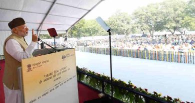 Narendra Modi attends commemoration of 75th Anniversary of Formation of Azad Hind Government. Photo: PIB