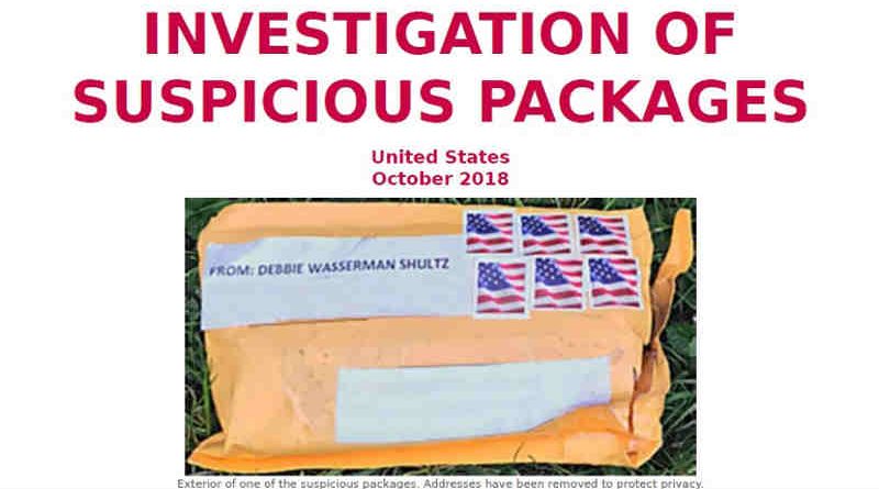 Pipe Bomb Package: Photo: FBI