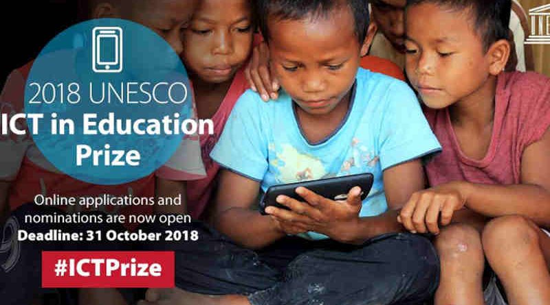UNESCO Invites Nominations for Use of Technology in Education Prize