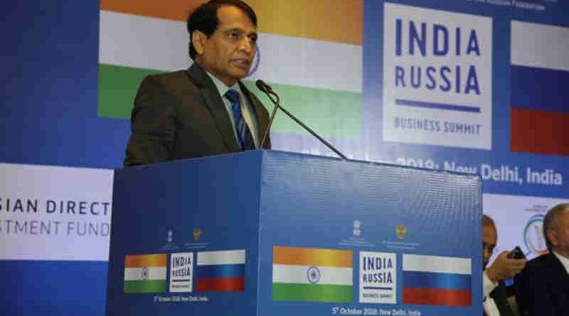Suresh Prabhu Speaking at the India-Russia Business Summit in New Delhi (file photo)