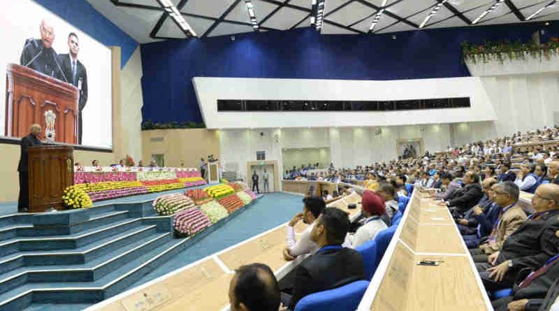 The President of India, Ram Nath Kovind, addressing the Vigilance Awareness Week 2018 function organized by the Central Vigilance Commission (CVC) in New Delhi on October 31, 2018.