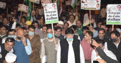 The Delhi unit of Congress party organized a demonstration on November 22, 2018 to spread awareness about lethal pollution in Delhi. Photo: Congress (file photo)