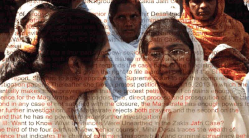 Teesta Setalvad with Zakia Jafri in the Gujarat riots case. Photo: CJP (file photo)