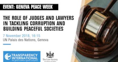 Role of Judges and Lawyers in Tackling Corruption