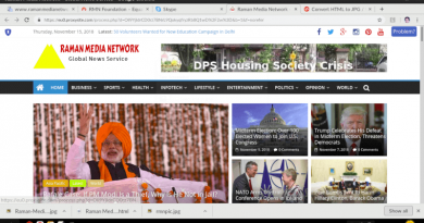 Screenshot of the Blocked News Site Raman Media Network (RMN News Service). File Photo