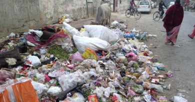 A dirty street in India's capital New Delhi. The authorities are so careless that they do not get the localities cleaned. Bureaucratic and political corruption is the main reason for dirty streets and increasing pollution which is causing diseases and deaths among the people of the city. Photo: Rakesh Raman / RMN News Service