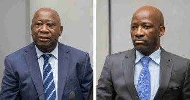 Mr Laurent Gbagbo and Mr Charles Blé Goudé in Courtroom I at the seat of the International Criminal Court in The Hague, Netherlands on 15 January 2019 Photo: ICC-CPI
