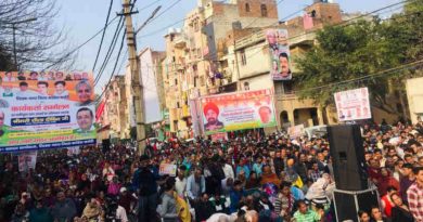 President of the Delhi Pradesh Congress Committee, Sheila Dikshit, holding election campaign in Delhi on February 17, 2019. Photo: Delhi Congress