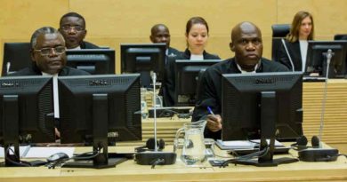 Defence team of Mathieu Ngudjolo Chui in ICC Courtroom I in The Hague. Photo: ICC-CPI (file photo)