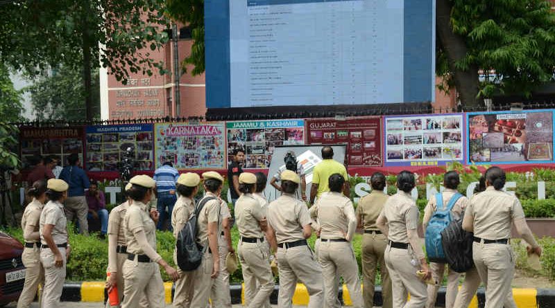 The Electronic Digital Display Board at the office of the Election Commission of India displaying the results of General Election-2019 for the public, at Nirvachan Sadan, in New Delhi on May 23, 2019. Photo: PIB (Representational Image)