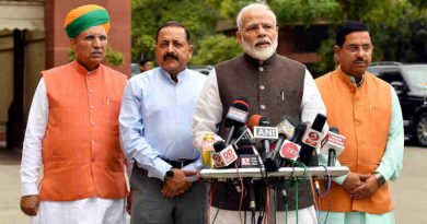 Narendra Modi addressing the media before the start of 17th Lok Sabha, at Parliament House, in New Delhi on June 17, 2019. Photo: PIB