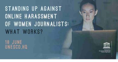 How to Prevent Online Harassment of Women Journalists. Photo: UNESCO